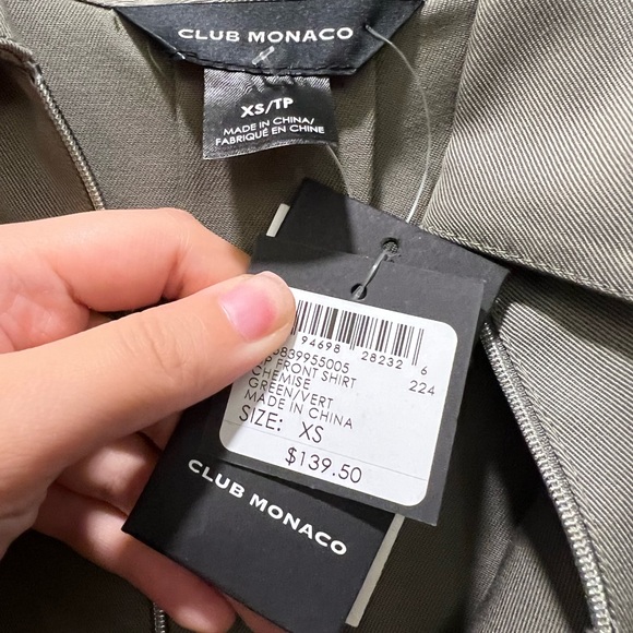 Club Monaco Zipper Front Shirt - Picture 8 of 9